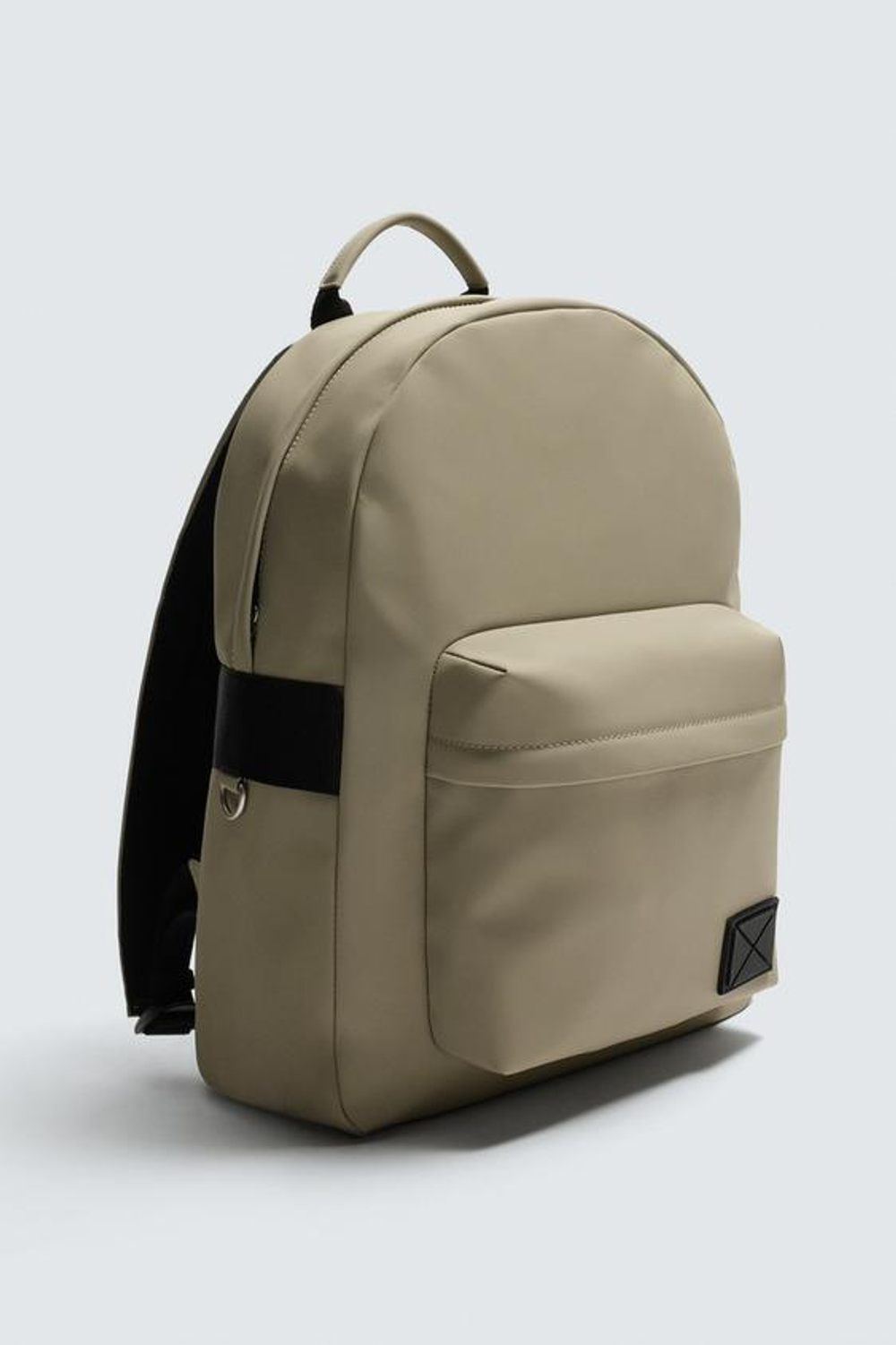 ZARA ПРОРЕЗИНЕННЫЙ РЮКЗАК, СЕРЫЙ