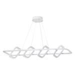 359184 OVER NT23 312 белый Светильник подвесной диммируемый, в комплекте пульт ДУ IP20 LED 4000К 175W 220V ONDO