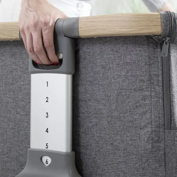 Колыбель приставная Tutti Bambini CoZee Oak Silver с колесами