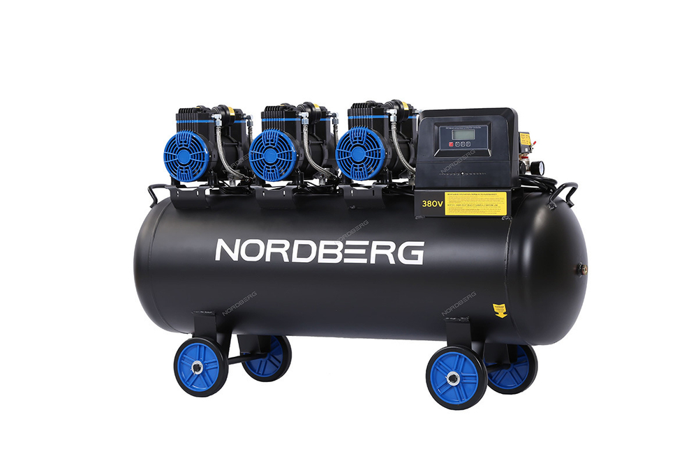 NORDBERG (NCEO160/750) Компрессор безмасляный 380 В, ресивер 160 л, 750 л/мин