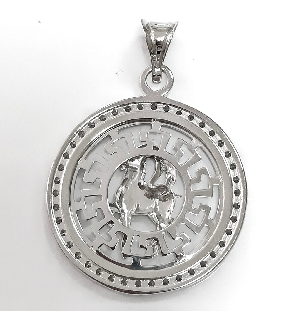 Подвеска ювелирная "Козерог", серебро