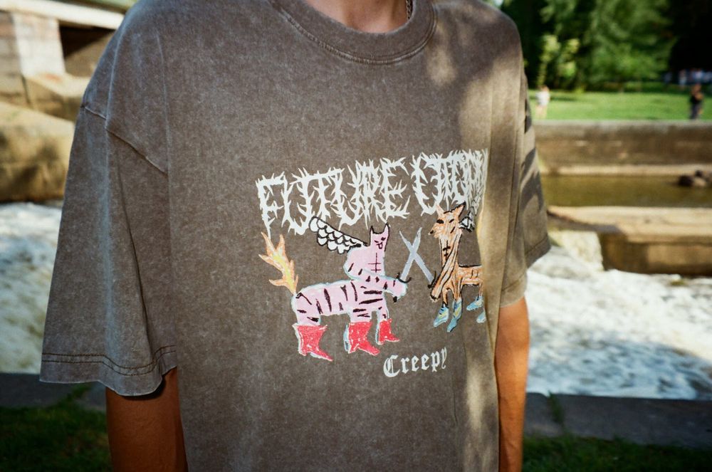 Купить Футболка Creepy Clothing Утопия зеленая Футболка Creepy Clothing Утопия зеленая