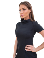 Платье медицинское Dr. Nice Beauty со стойкой, черный, 44