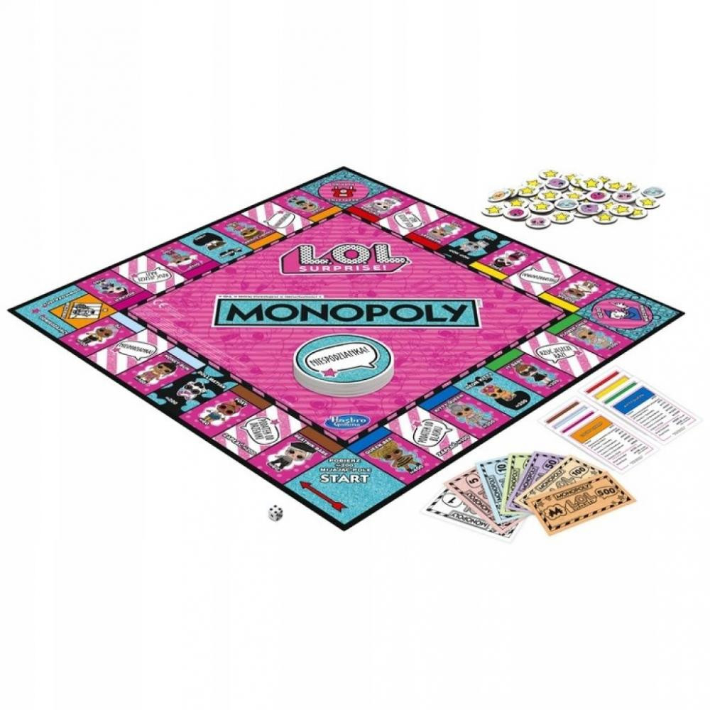 Hasbro: Игра настольная Монополия L.O.L. Surprise E7572 — Monopoly L.O.L. Surprise — Хасбро