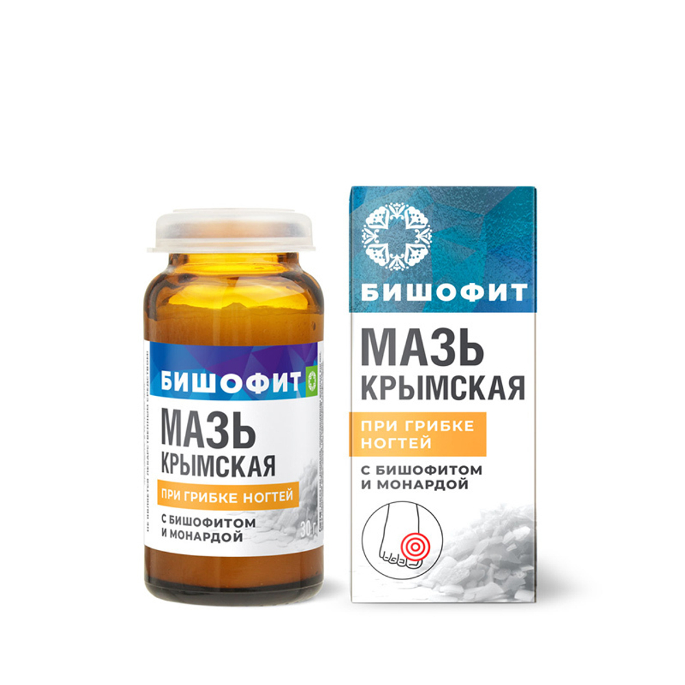 Мазь на основе бишофита При грибке ногтей с бишофитом и монардой, 30 г (2,92 б)