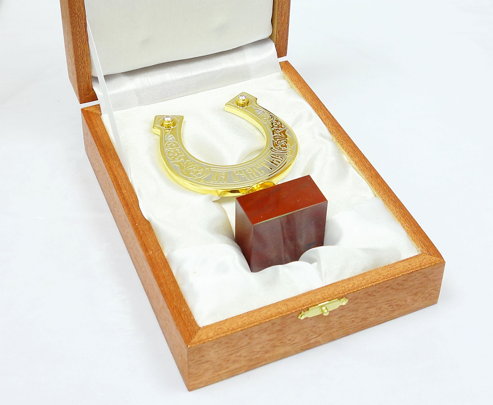 Сувенир подкова "Яшма"