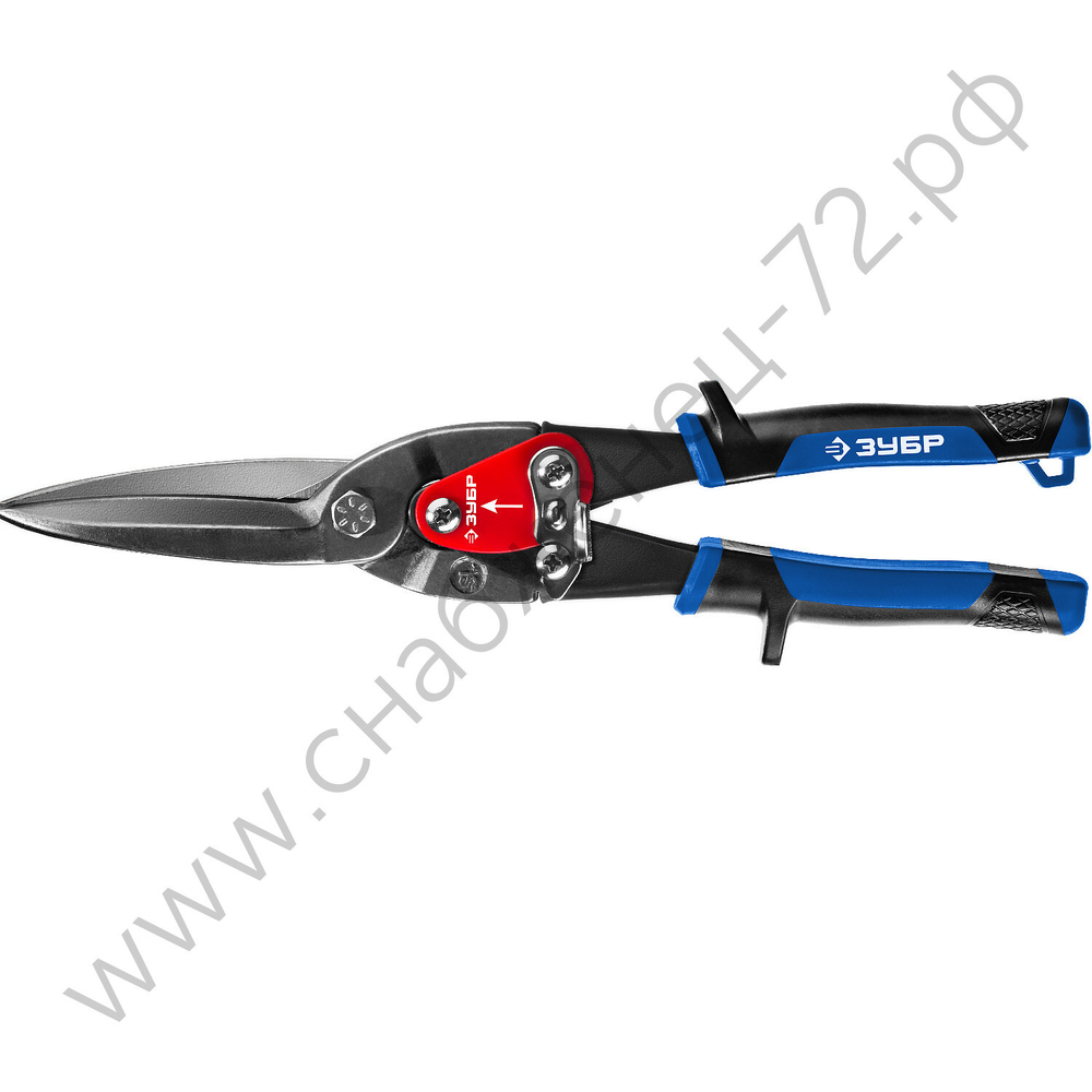 ЗУБР 300 мм, Прямые удлинённые ножницы по металлу, Профессионал (23130-SL)