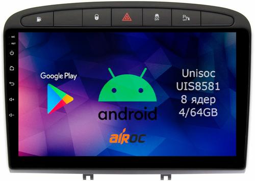 Магнитола для Peugeot 308 2007-2014, 408 2012-2022 - Airok RM-2901 Android 12, SIM-слот