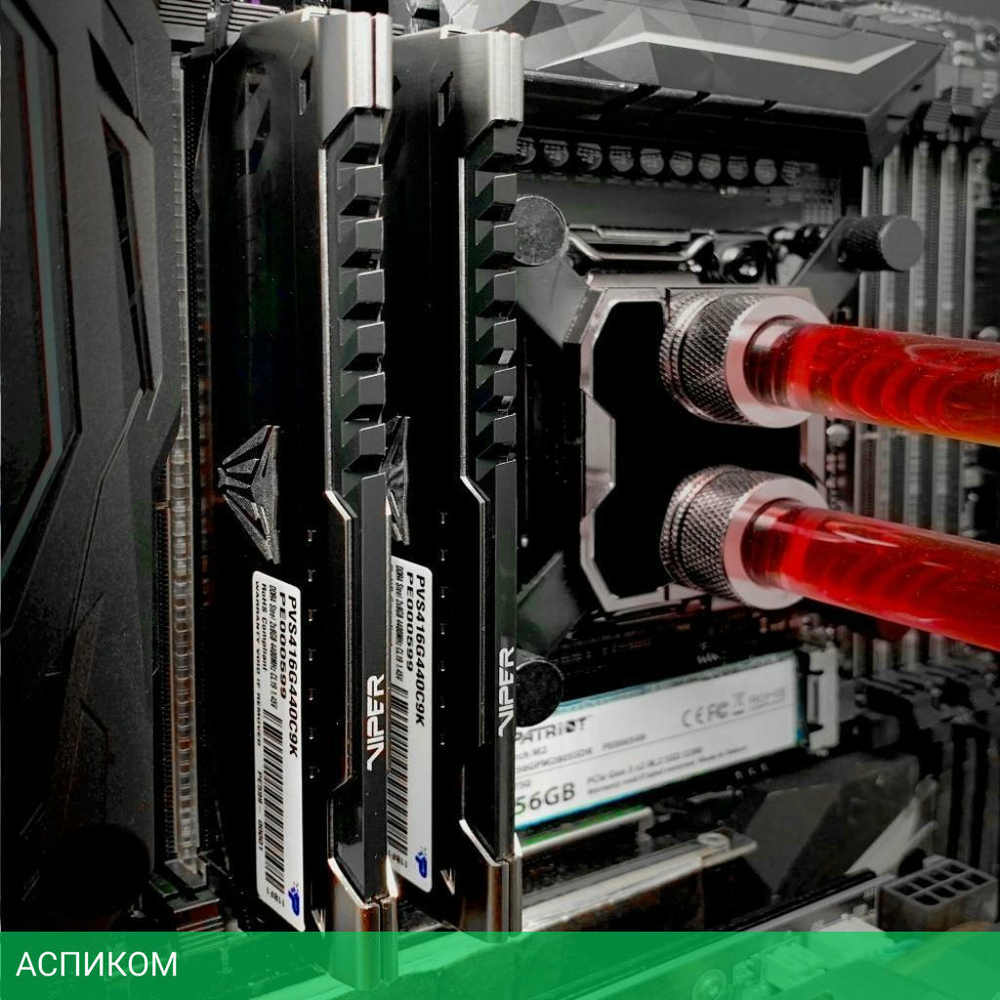Оперативная память Patriot UDIMM DDR4 2x8GB V Steel 3600MHZ Dual Kit (PVS416G360C7K)