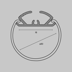 Профиль Led Strip ALM-D30-S-2M