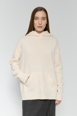 Худи  из объемной шерсти