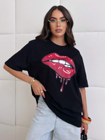 Футболка оверсайз с принтом длинная4