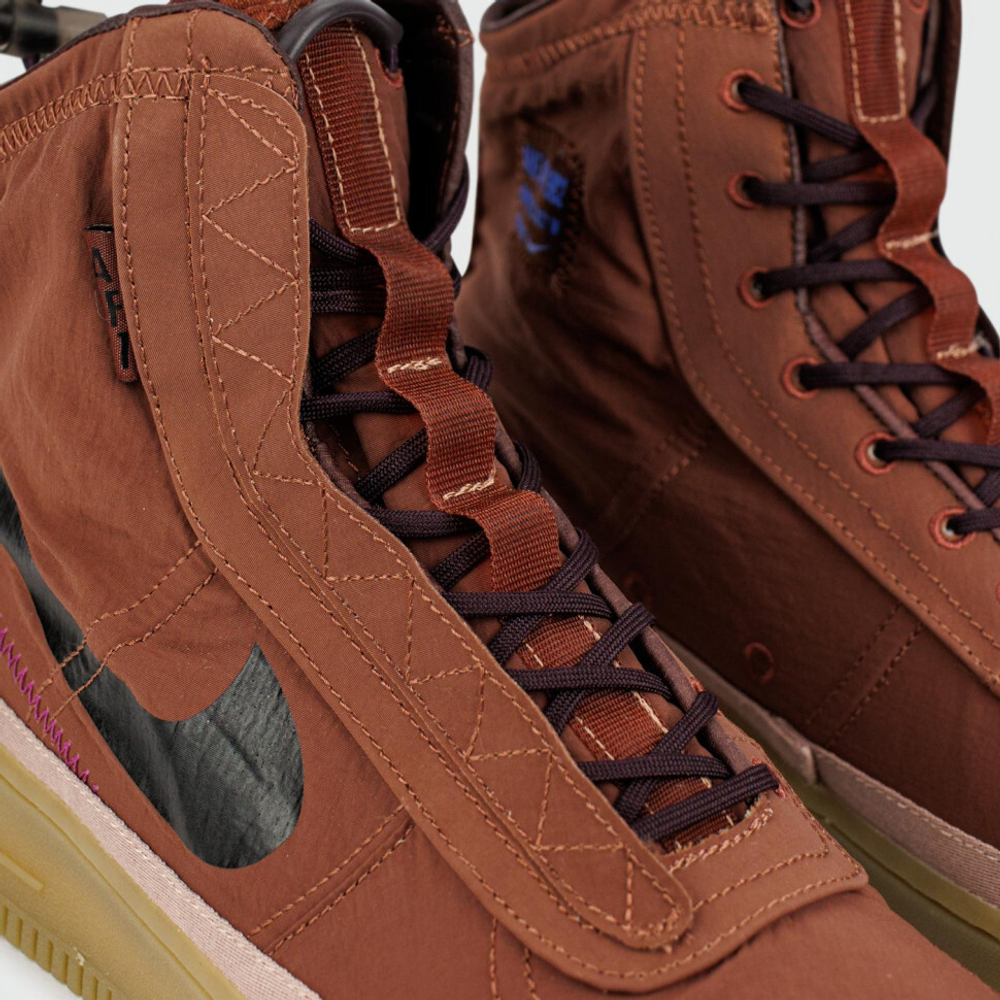 кроссовки Nike Air Force 1 Shell Brown / Gum