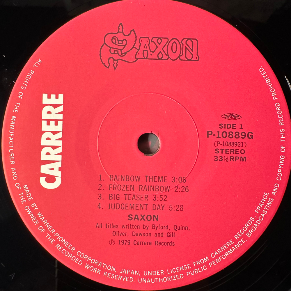 Saxon ‎– Saxon (Япония 1980г.)