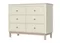 Комод Classic 6 ящиков с фрезеровкой "Мозаика" (молочный)
