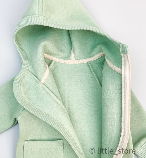 Комбинезон "Simple" из футера с начесом, Фисташка