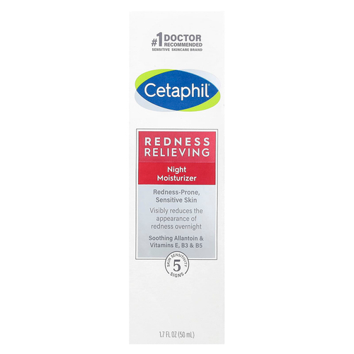 Cetaphil, ночное увлажняющее средство, снятие покраснения, 50 г (1,7 унции)