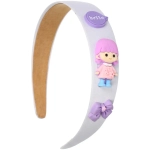 Ободок для волос детский «БАМБИ БУМ», подружка, цвет розовый, лавандовый и голубой, 3см