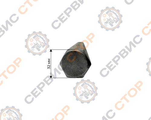 Ось колес шестигранная к мотоблоку с воздушным охлаждением 32 мм L-550 мм