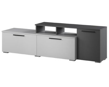 Тумба-ТВ АЛЬБЕРО малая графит серый