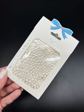 Дизайн для ногтей кольца металлические серебро 5мм