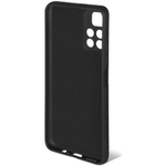 Силиконовый чехол с микрофиброй для Pococ M4 Pro 5G DF poOriginal-05 black