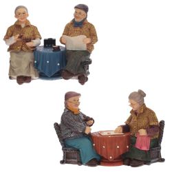 GAEM Фигурка декоративная "Бабушка с дедушкой", L21 W9 H15 см, 2в.