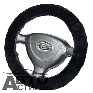 Оплетка на руль круглая Coolpart MAXIMAL Австралия (38*38) - МЕХ - AB-BL черная