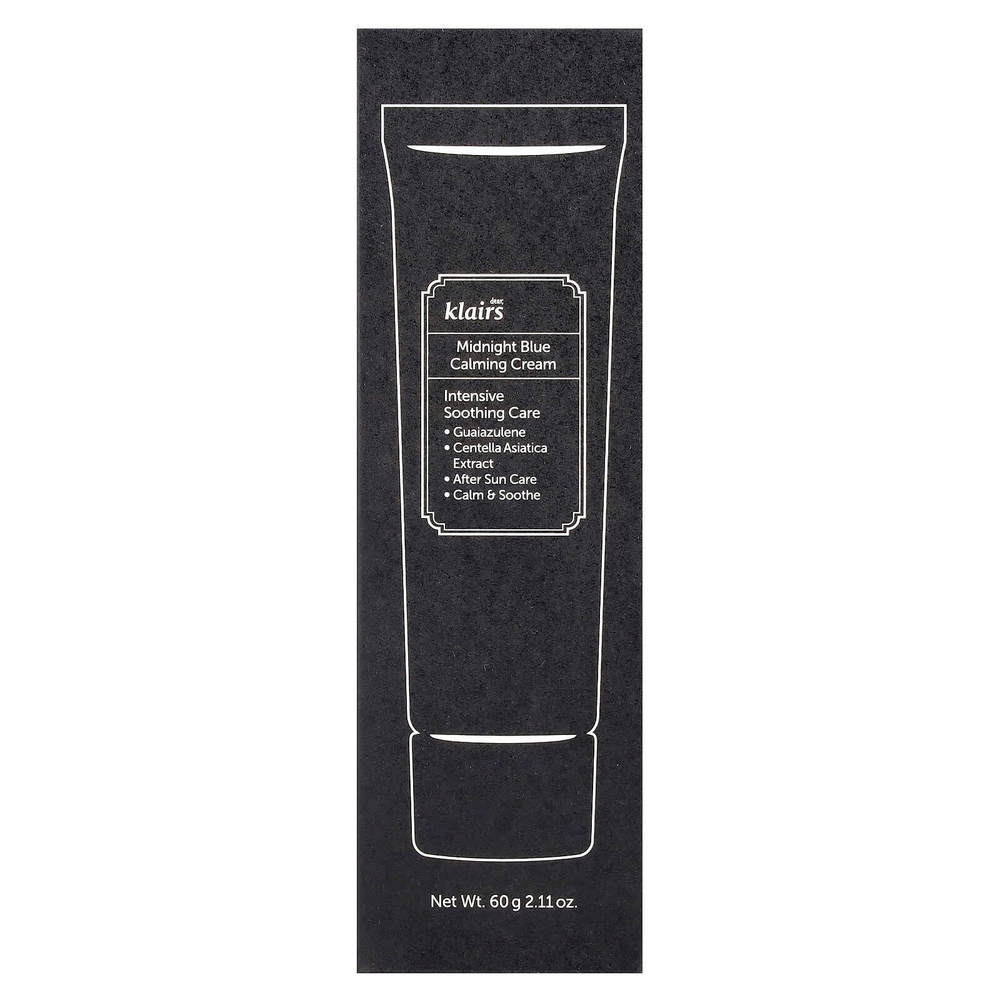 Dear, Klairs, Midnight Blue, успокаивающий крем, 60 г (2,11 унции)