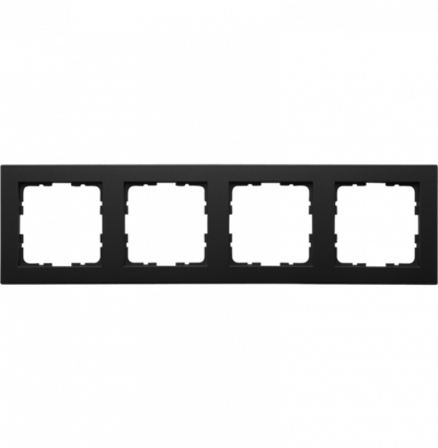 Рамка G-Classic 4-постовая, цвет черный матовый (soft touch)