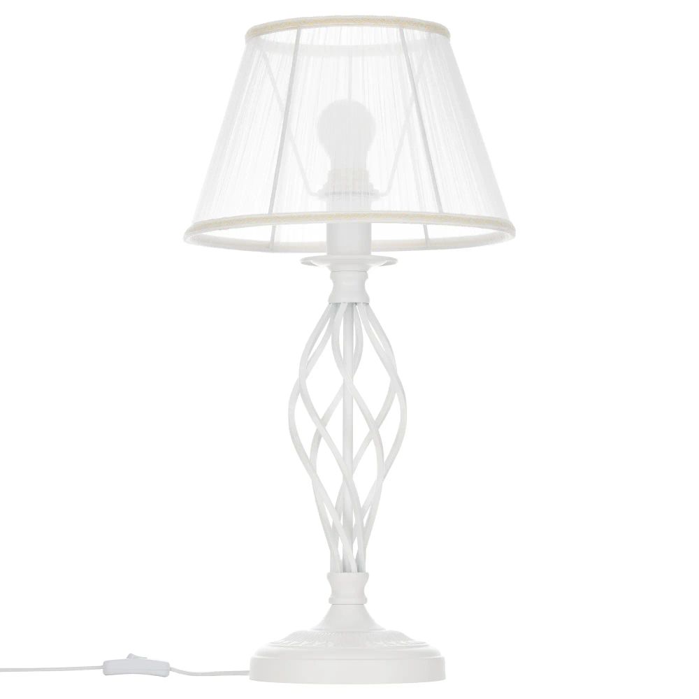 Citilux Ровена CL427810 Настольная лампа с абажуром Белая