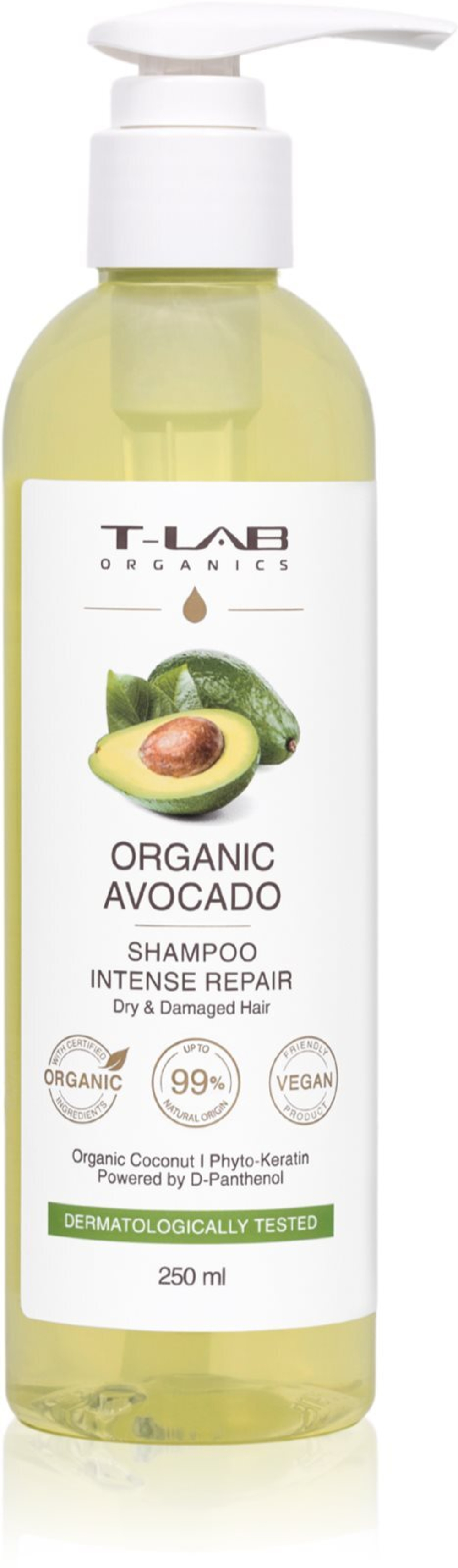 T-LAB Organics Organic Avocado Intense Repair Shampoo - восстанавливающий шампунь для ослабленных и поврежденных волос /   0  ml  / GTIN 5060466666115