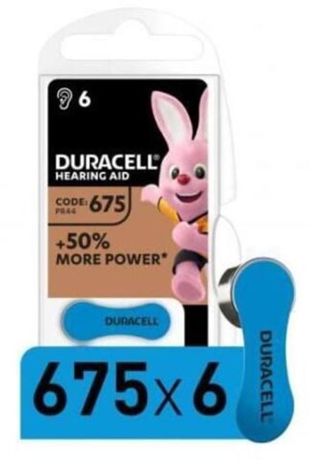 (док.) Эл.питания Duracell ZA675 BL6 Zinc Air 1.45V DE 1/10/100