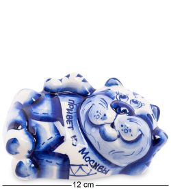 ГЛ- 353 Фигурка «Кот» бол. (Гжельский фарфор)