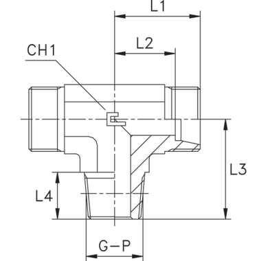 Штуцер FTC DL22 BSPT 3/4" (корпус) CAST