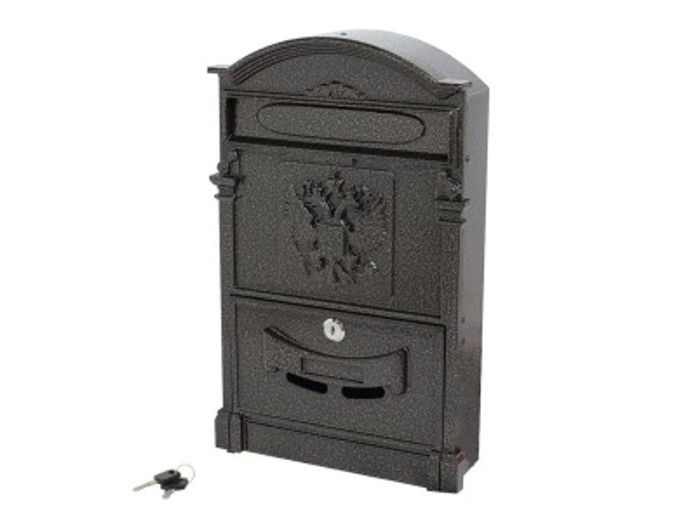 Ящик почтовый №4011 "Герб" бронза (5шт/уп)