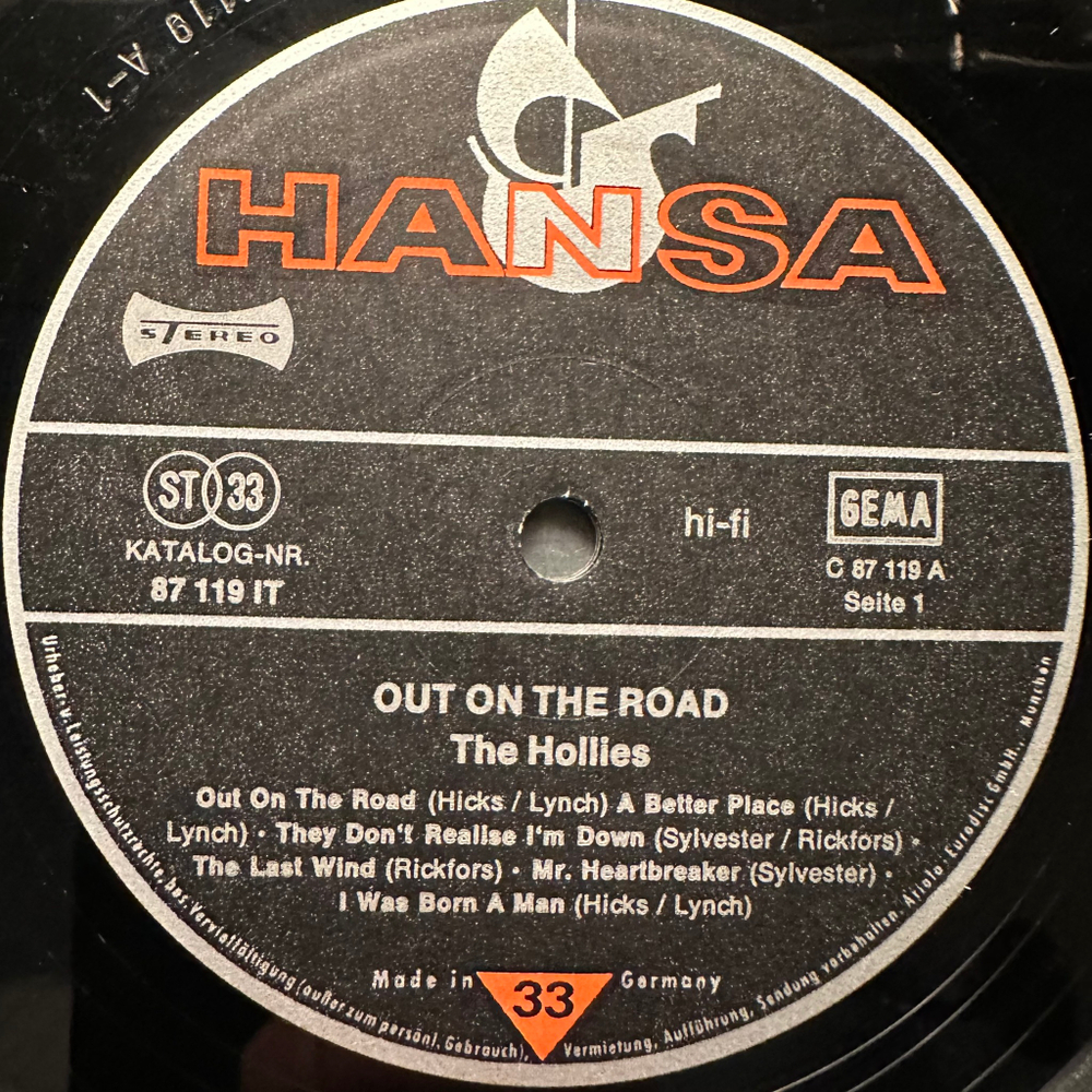 The Hollies - Out On The Road (Германия 1973г.)