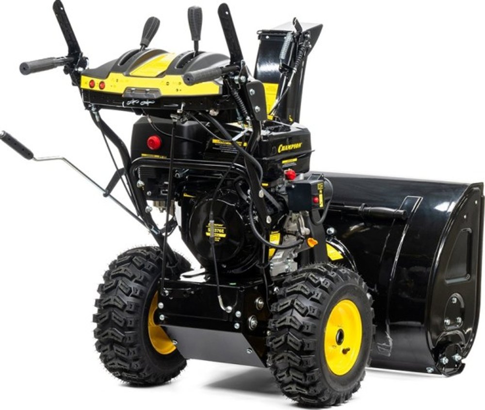 Снегоуборщик бензиновый электростартер выброс 15 м CHAMPION ST1376E