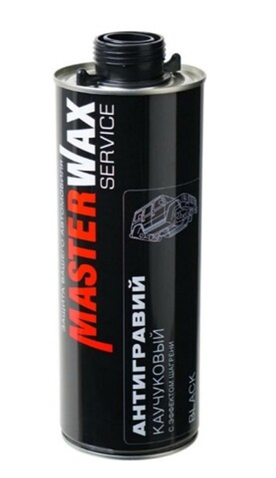 MW SERVICE АНТИГРАВИЙ КАУЧУКОВЫЙ с эффектом шагрени ЧЕРНЫЙ евробаллон 1л 1кг MW030701
