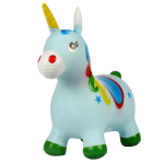 Мяч прыгун Единорог, 6 цвветов микс 1300 гр, с-30372