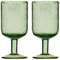 Набор бокалов для вина flowi, 410 мл, зеленые, 2 шт.
