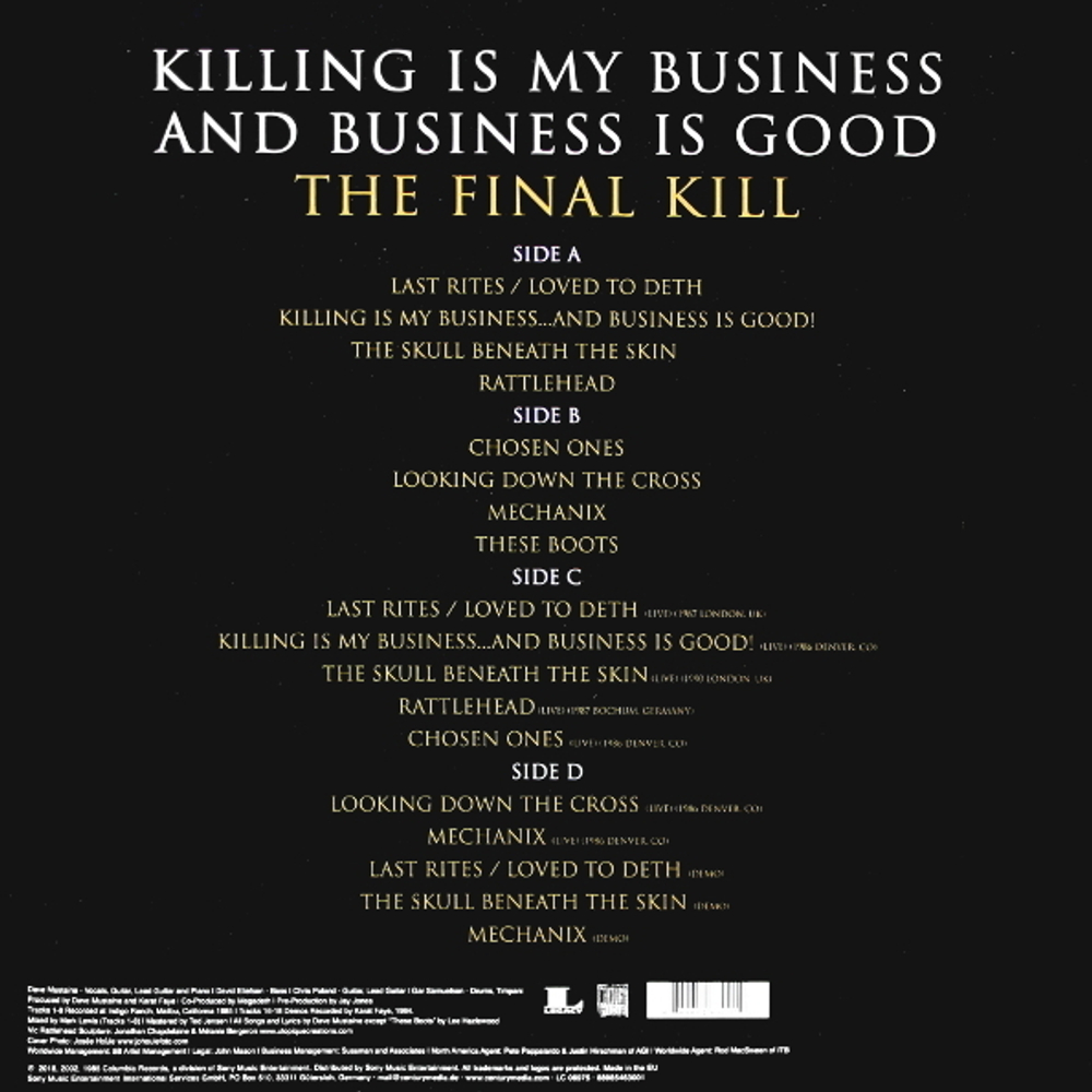 Megadeth / Killing Is My Business... And Business Is Good! - The Final Kill (2LP)