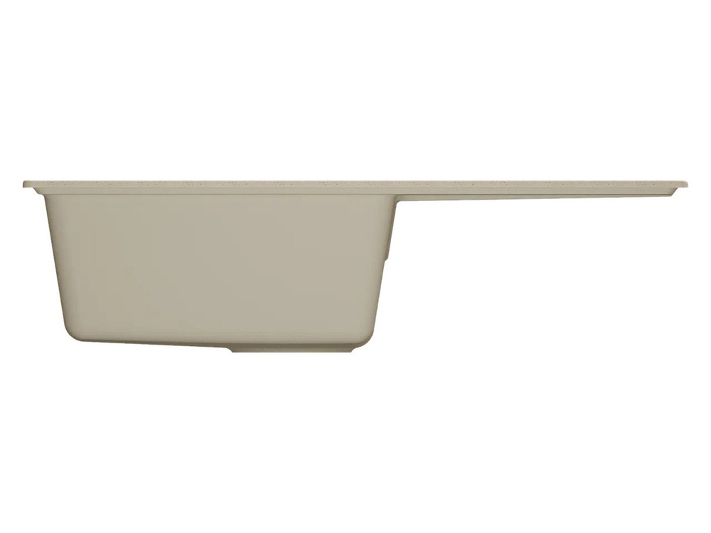 Мойкa ML-GMU07 УЛЬТРА с крылом, бежевый камень, 735*475 мм (глуб. чаши 175)