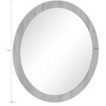 Зеркало круглое Миллиси 70х70 из массива дуба