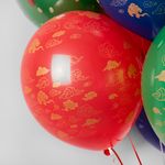 Шар (12''/30 см) Дракон на Удачу, Ассорти, пастель, 5 ст, 25 шт.