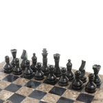 Шахматы "Дебют" мрамор, ракушечник доска 38х38 см