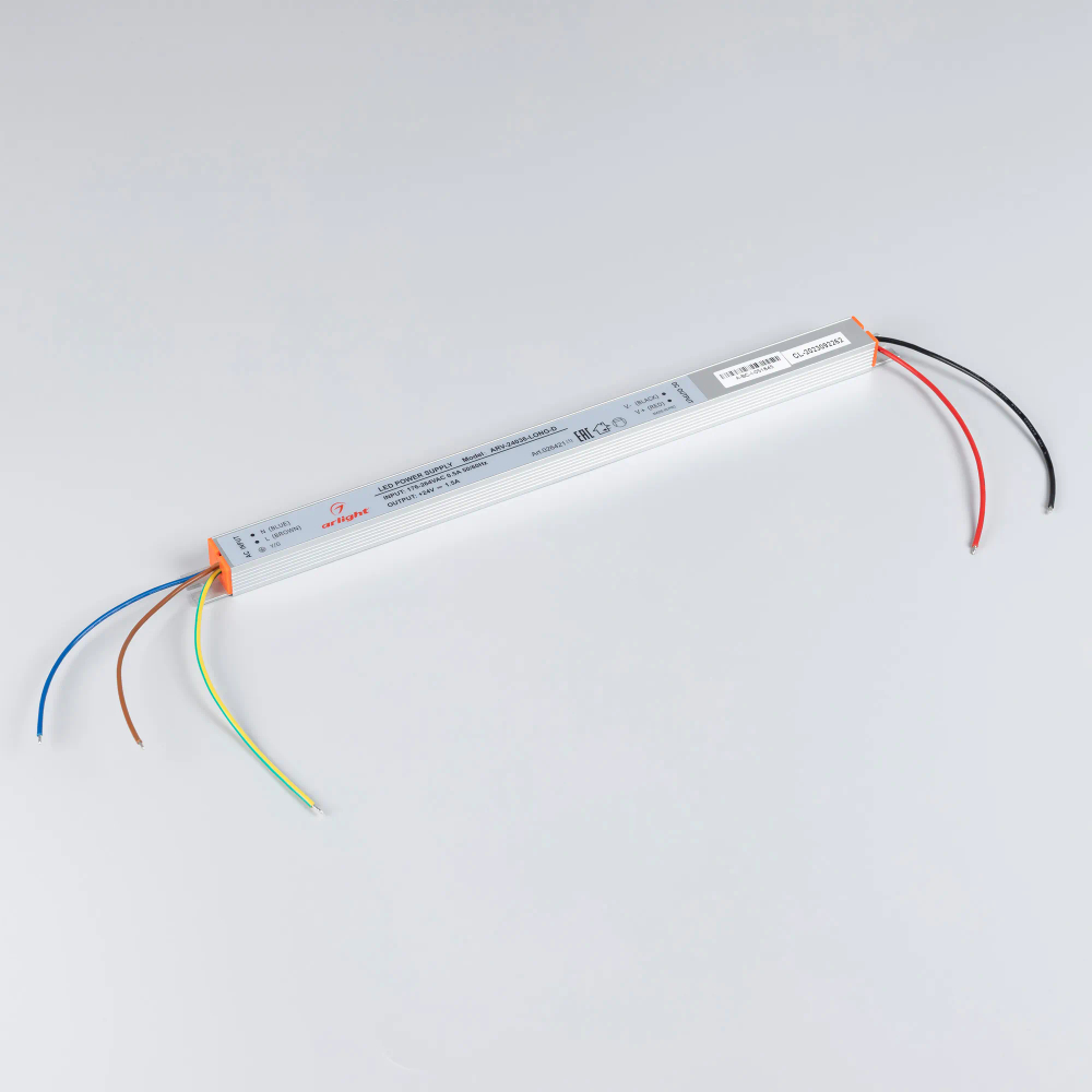 Блок питания ARV-24036-LONG-D (24V, 1.5A, 36W) (Arlight, IP20 Металл, 2 года) 026421(1)