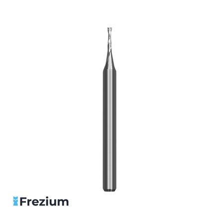 Фреза спиральная твердосплавная по дереву, алюминию и цветным металлам, пластику "HPTec" (1.0x3.175x5x38)