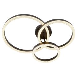 Светильник потолочный светодиодный ЭРА Модерн Bloom CLL-1-110W 3K-6K RC BK с ДУ черный | Светильники SPB-6 с ДУ