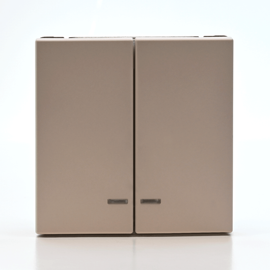 Выключатель 2-кл. ArtGallery (сх. 5а) 10AX с подсветкой быстрозажим. клем. механизм песочн. SE GAL001253S